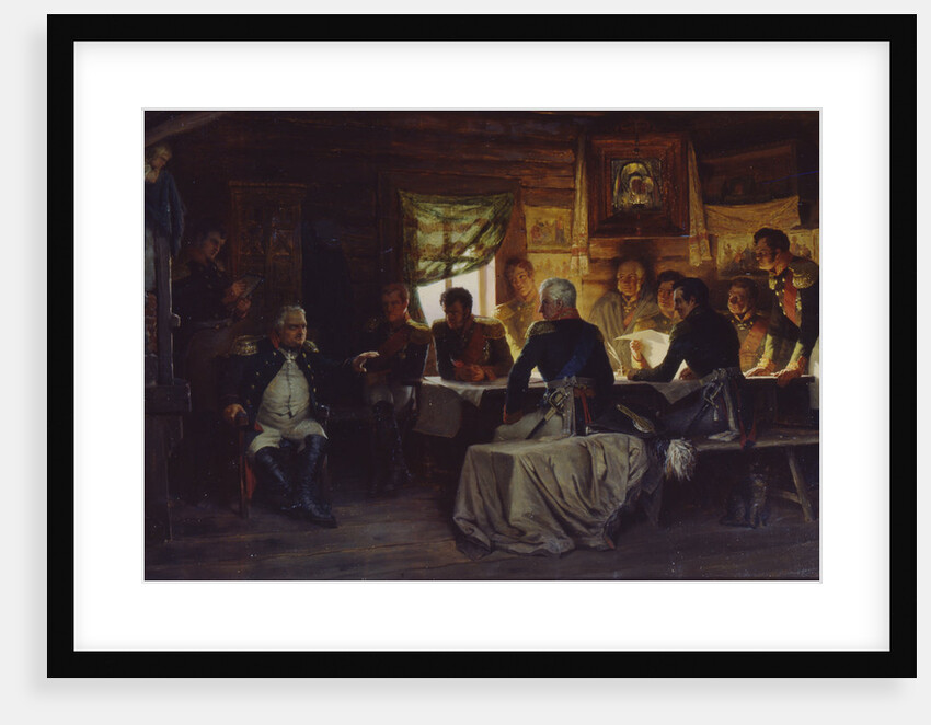 The military council in the village of Fili near Moscow on September 13th, 1812, 1882 by Alexei Danilovich Kivshenko