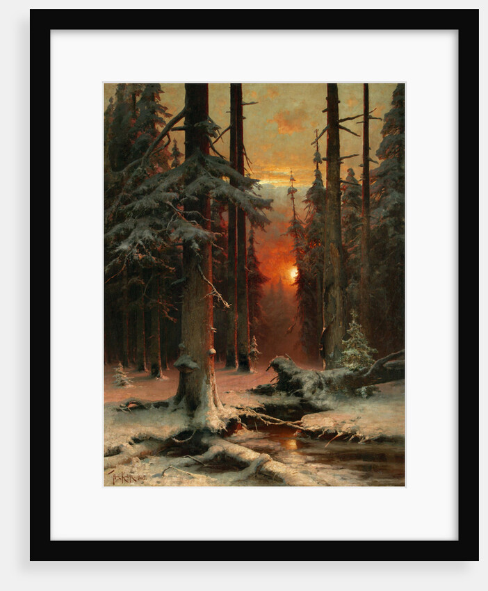 Snow in Forest, 1885 by Juli Julievich von Klever