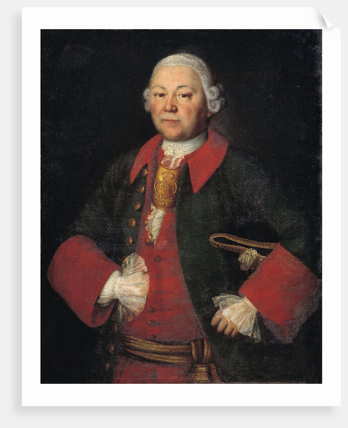 Portrait of Count Ivan Terentyevich Meshchersky, 1756 by Mina Lukich Kolokolnikov