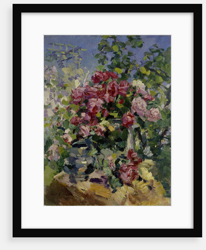 Roses, 1917 by Konstantin Alexeyevich Korovin