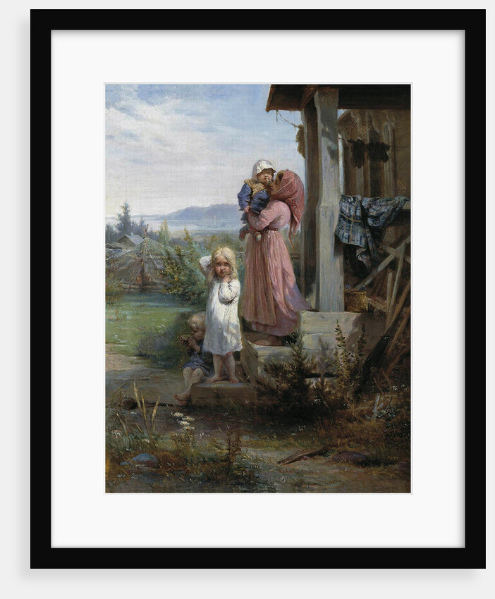 Morning in a village, 1880s by Nikolai Andreyevich Koshelev