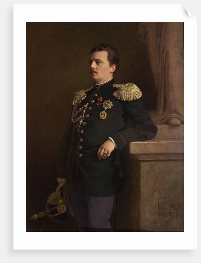 Portrait of Grand Duke Vladimir Alexandrovich of Russia, 1880s by Ivan Nikolayevich Kramskoi