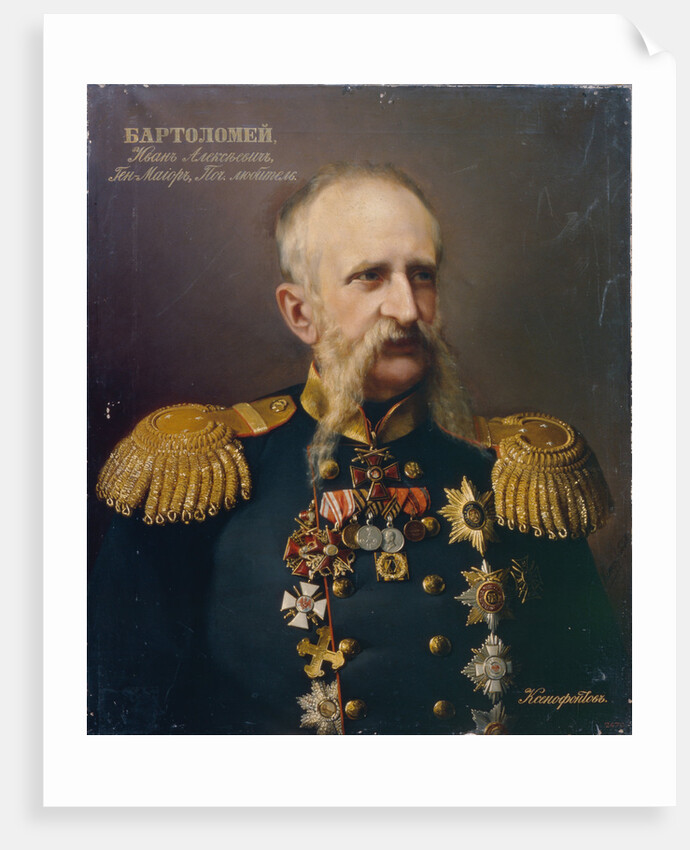 Portrait of Ivan Alexeyevich Bartolomey (1813?1870), 1860s by Ivan Stepanovich Ksenofontov