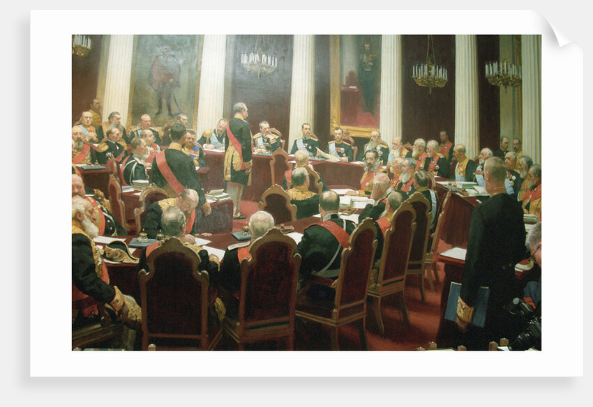 The ceremonial session of the State Council of Imperial Russia on May 7, 1901, 1903 by Ivan Semyonovich Kulikov
