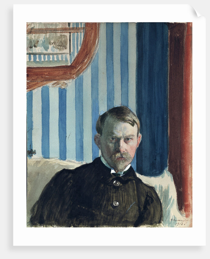 Self-portrait, 1910 by Boris Michaylovich Kustodiev