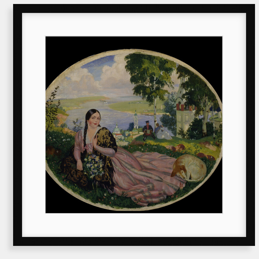 Girl At The Volga, 1915 by Boris Michaylovich Kustodiev