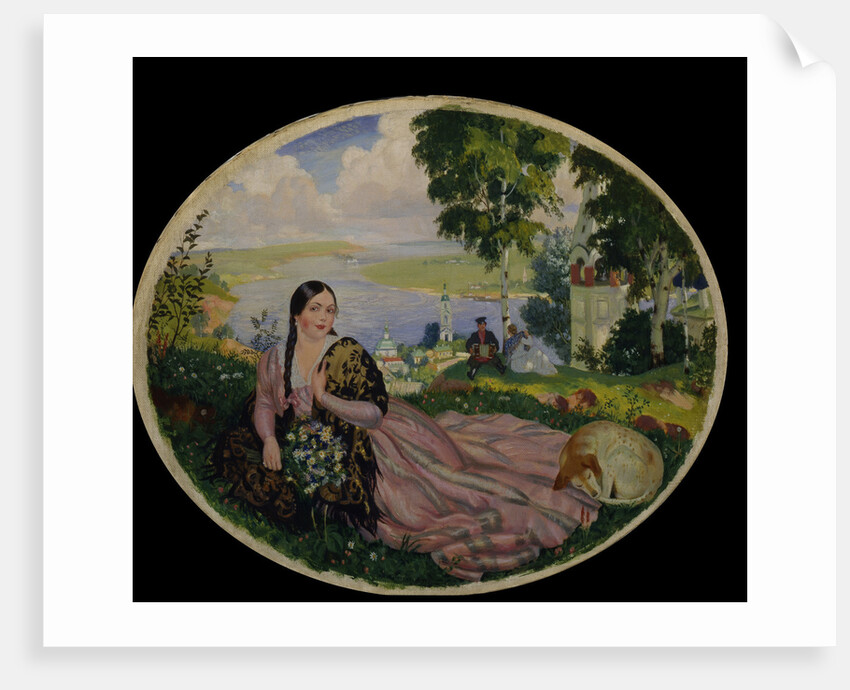 Girl At The Volga, 1915 by Boris Michaylovich Kustodiev