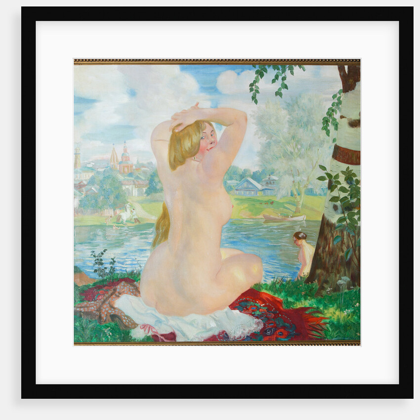 A Bather, 1921 by Boris Michaylovich Kustodiev
