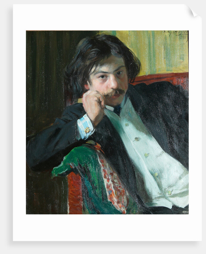 Portrait of the poet Janko Lavrin, 1909 by Boris Michaylovich Kustodiev