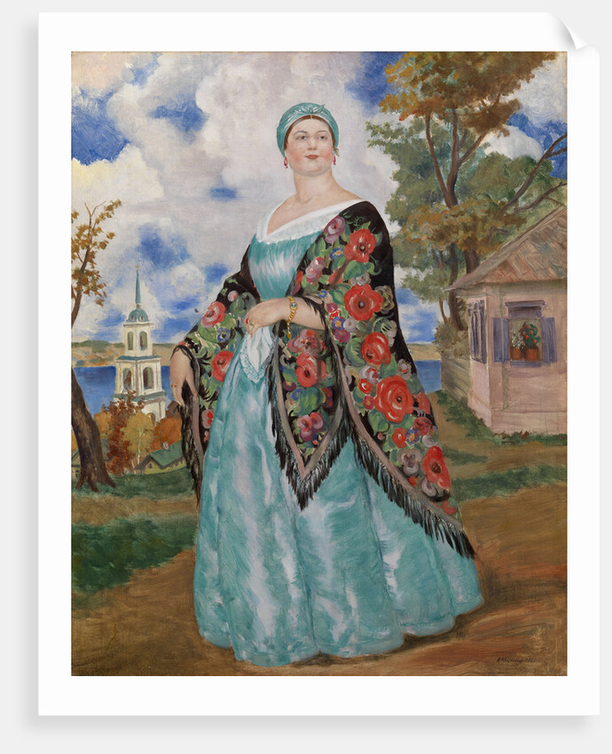 Merchants Wife, 1923 by Boris Michaylovich Kustodiev