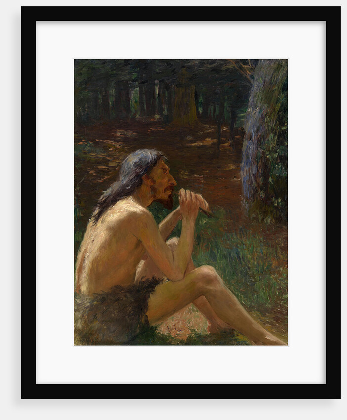 Caveman Playing the Flute by Konstantin Pavlovich Kuznetsov