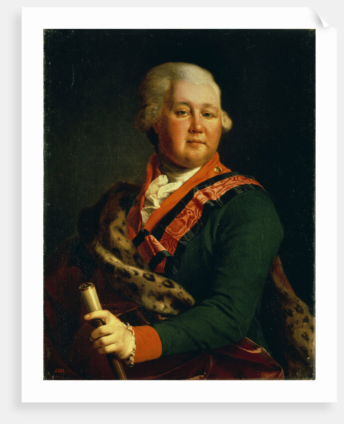 Portrait of Count Valentin Platonovich Ivanovich Musin-Pushkin, End 1780s by Dmitri Grigorievich Levitsky