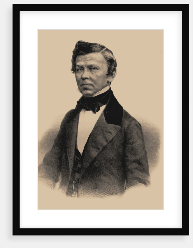 Portrait of the poet Vladimir Grigoryevich Benediktov, 1870 by Andrey Mikhaylovich Lushev