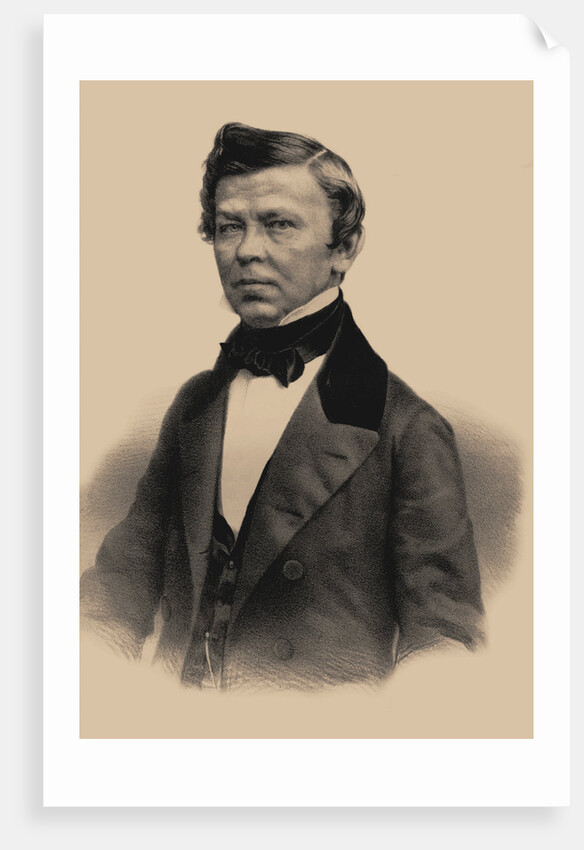 Portrait of the poet Vladimir Grigoryevich Benediktov, 1870 by Andrey Mikhaylovich Lushev
