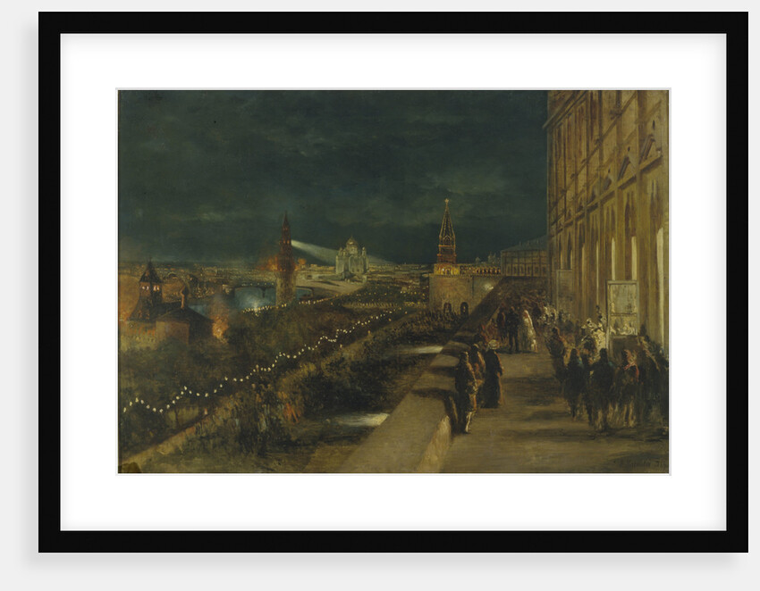 Illumination of Moscow on the occasion of the Coronation of Emperor Alexander III on 15th May 1883, 1883 by Nikolai Yegorovich Makovsky