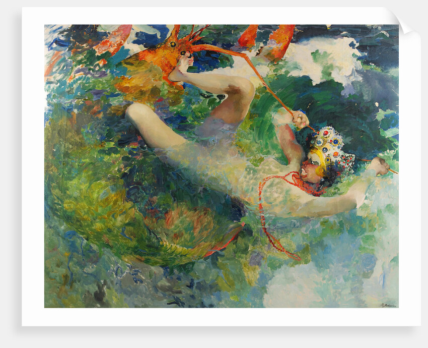 Princess Vasilisa and the Giant Lobster (after the Fairy tale Fire-bird and Princess Vasilissa) by Filipp Andreyevich Malyavin