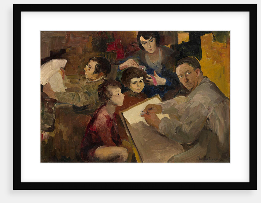 Self-Portrait with Family by Filipp Andreyevich Malyavin