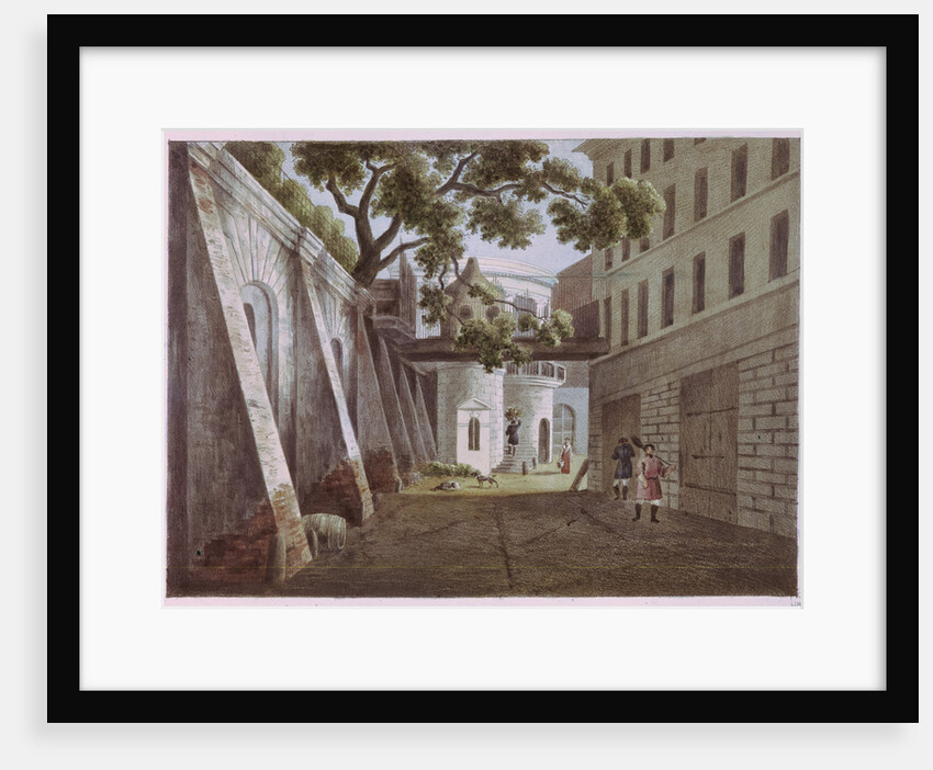 The Court of the Pavel Gagarins House by Andrei Yefimovich Martynov