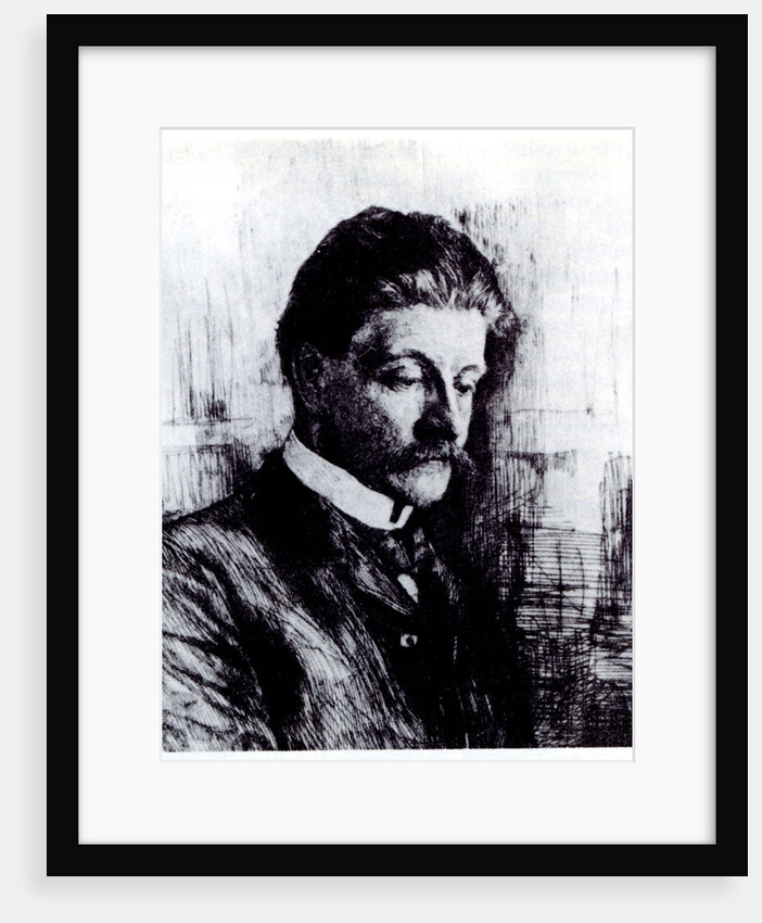 Portrait of the painter Mikhail Aleksandrovich Vrubel, 1900s by Vasily Vasilyevich Mate