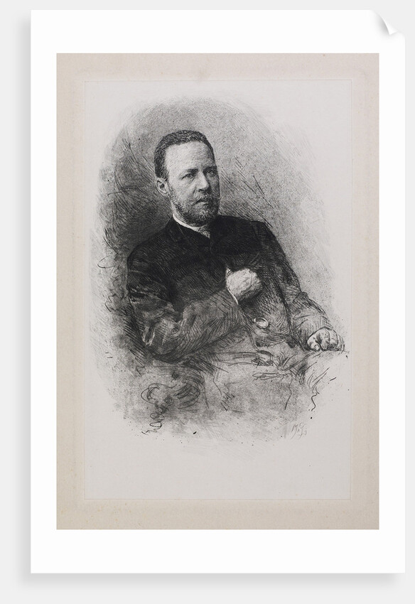 Portrait of the historian and journalist Sergey Nikolayevich Shubinsky, 1900s by Vasily Vasilyevich Mate