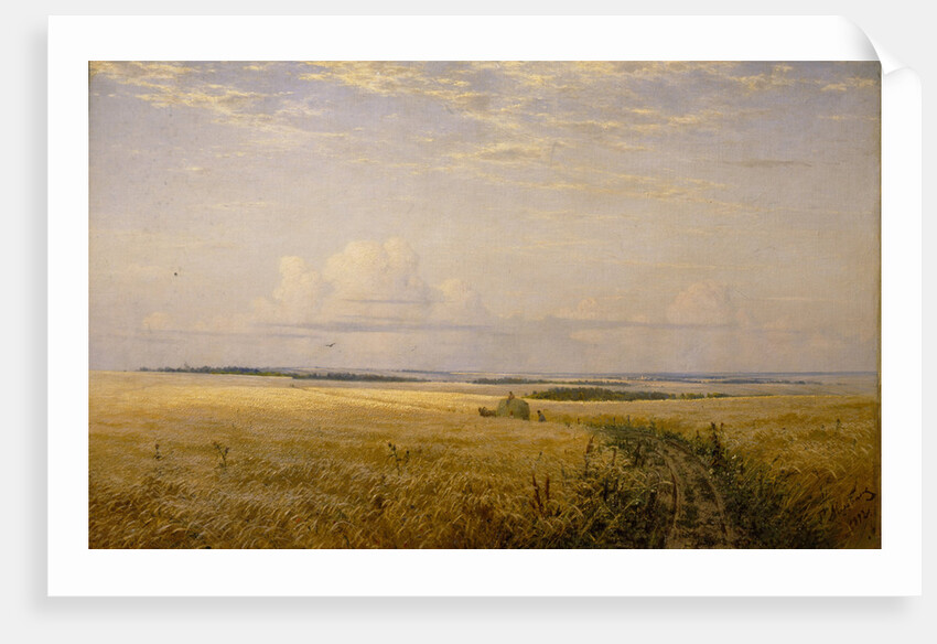 The mellowing fields, 1892 by Grigori Grigoryevich Myasoedov