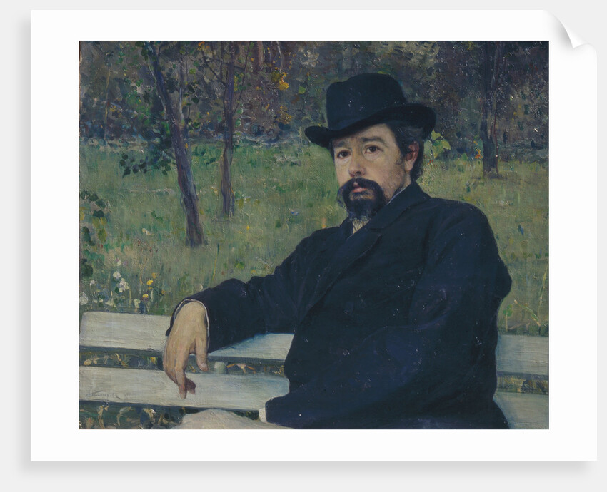 Portrait of the painter Nikolai Alexandrovich Yaroshenko, 1897 by Mikhail Vasilyevich Nesterov