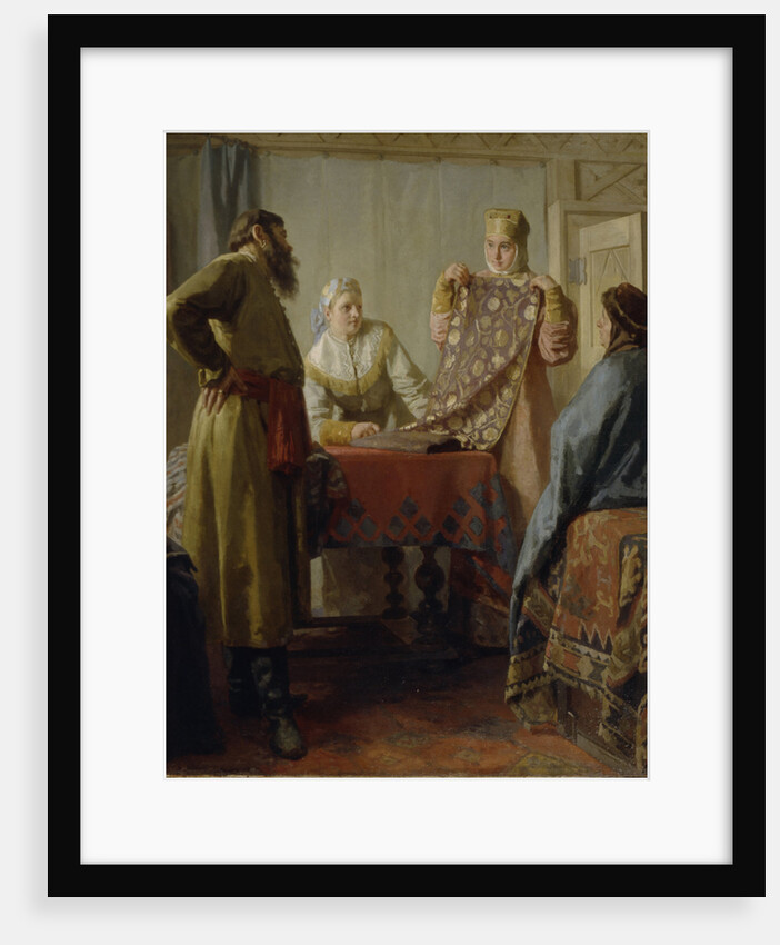 Scene from everyday life of the 17th century, Mid of the 19th cen by Nikolai Vasilyevich Nevrev