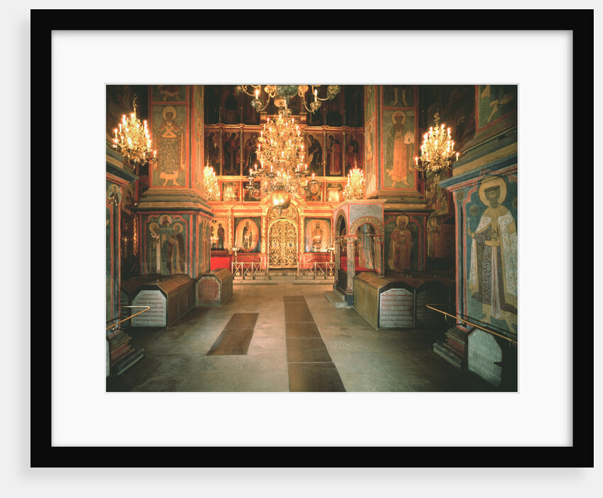 Interior of the Archangel Michael Cathedral in the Moscow Kremlin, 1679-1681 by Old Russian Architecture