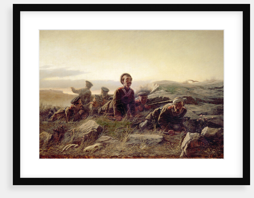 Plastuns at Sevastopol, 1874 by Vasili Grigoryevich Perov