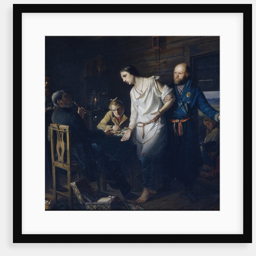 Commissary of Rural Police Investigating, 1857 by Vasili Grigoryevich Perov