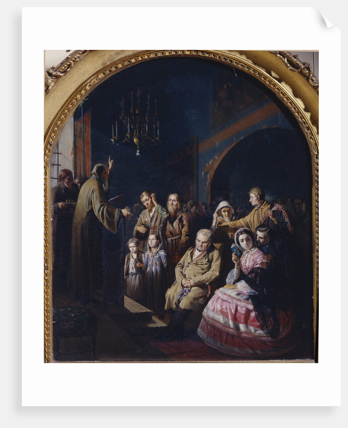 Sermon in a Village, 1861 by Vasili Grigoryevich Perov
