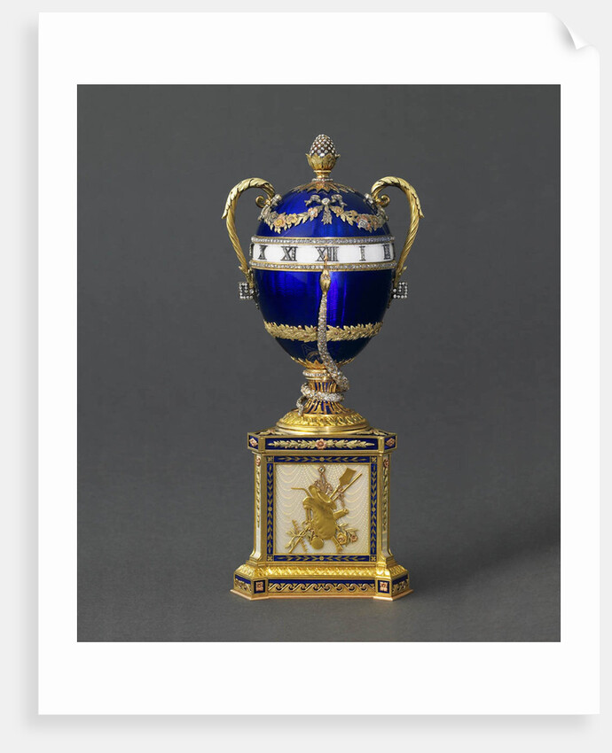 Blue Serpent Clock Egg, 1895 by Michail Pershin