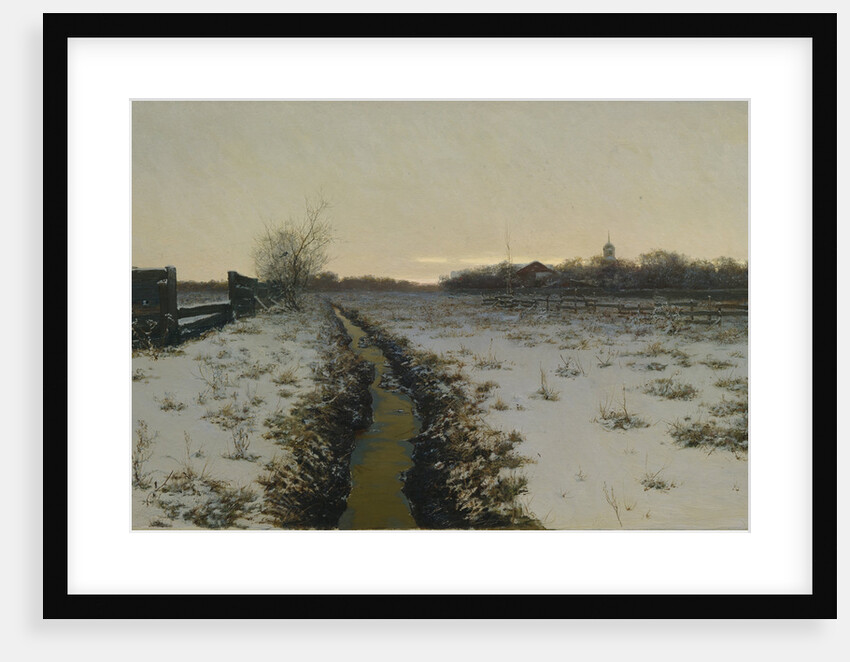 Winter evening, 1888 by Konstantin Konstantinovich Pervukhin