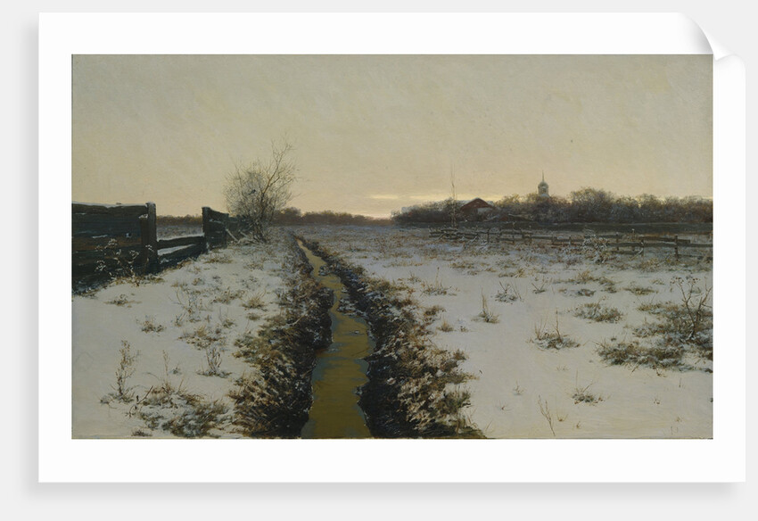Winter evening, 1888 by Konstantin Konstantinovich Pervukhin
