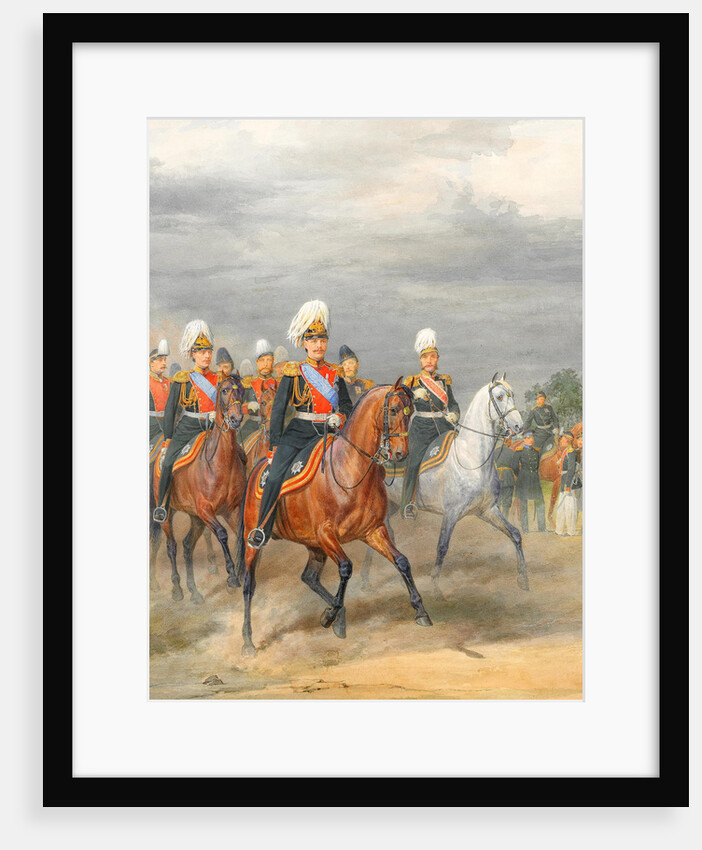 Officers of the Cavalry Mounted Regiment by Karl Karlovich Piratsky