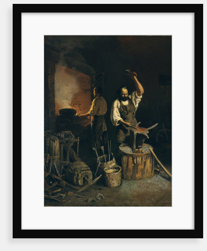 The Forge, 1845 by Lavr Kuzmich Plakhov