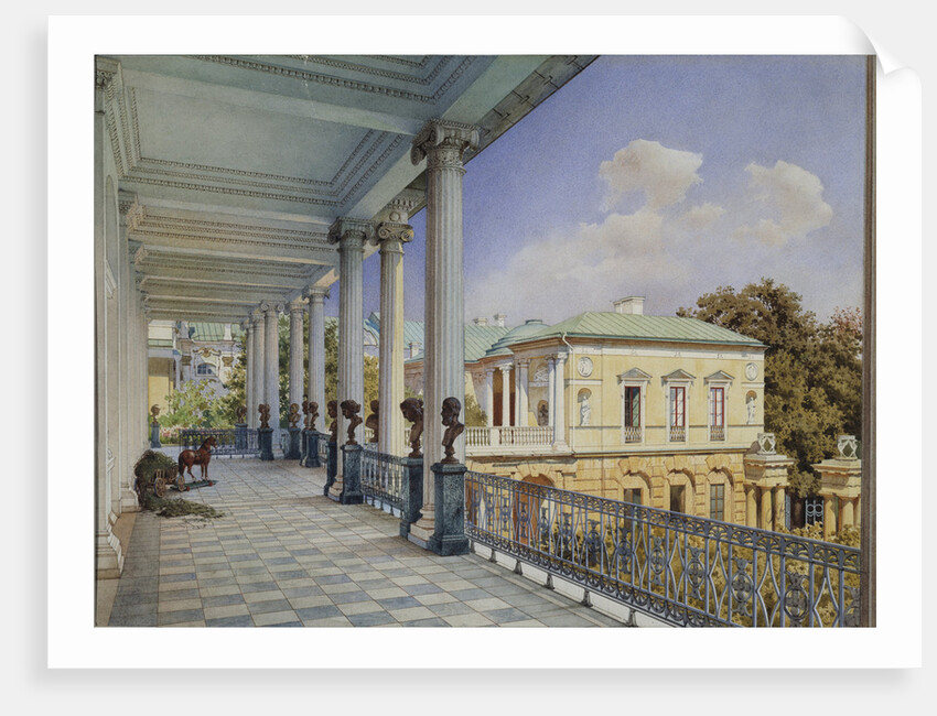 Cameron Gallery in Tsarskoye Selo, 1859 by Ludwig Premazzi