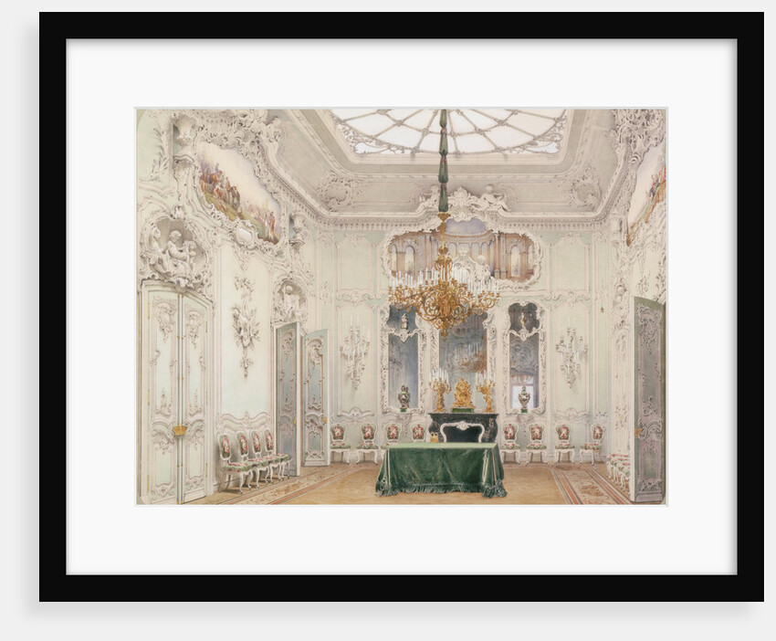 Interiors of the Winter Palace. The Green Dining Room, 1852 by Ludwig Premazzi