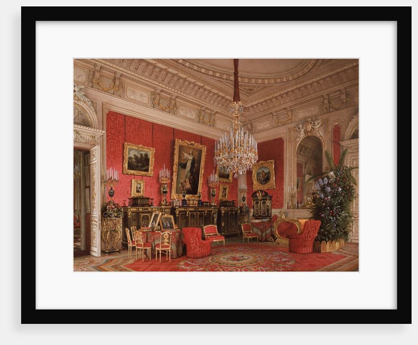 Interiors of the Winter Palace. The Study of Empress Maria Alexandrovna, 1869 by Ludwig Premazzi