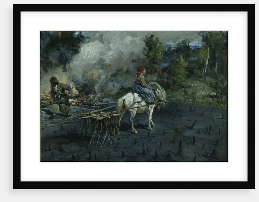 Soil preparation for linseed in the Vologda Region, 1873 by Illarion Mikhailovich Pryanishnikov