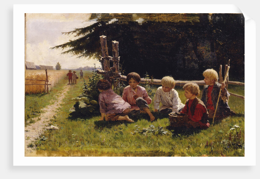 Children in ambush by Illarion Mikhailovich Pryanishnikov