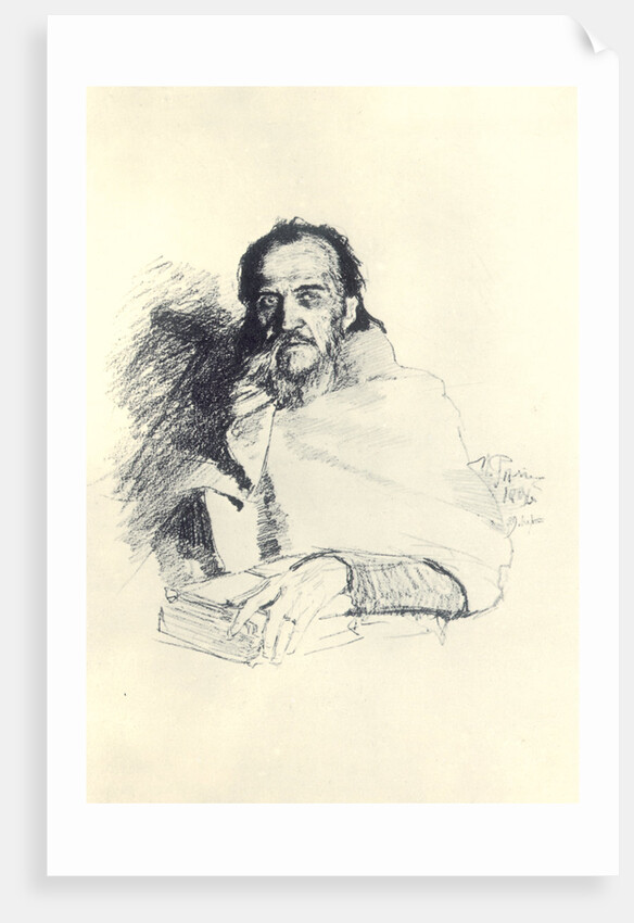 Portrait of the poet Yakov Polonsky, 1896 by Ilya Yefimovich Repin