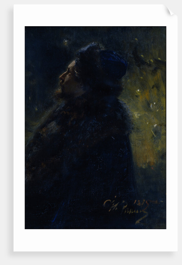 Sadko. Portrait of the artist Viktor Vasnetsov, 1875 by Ilya Yefimovich Repin