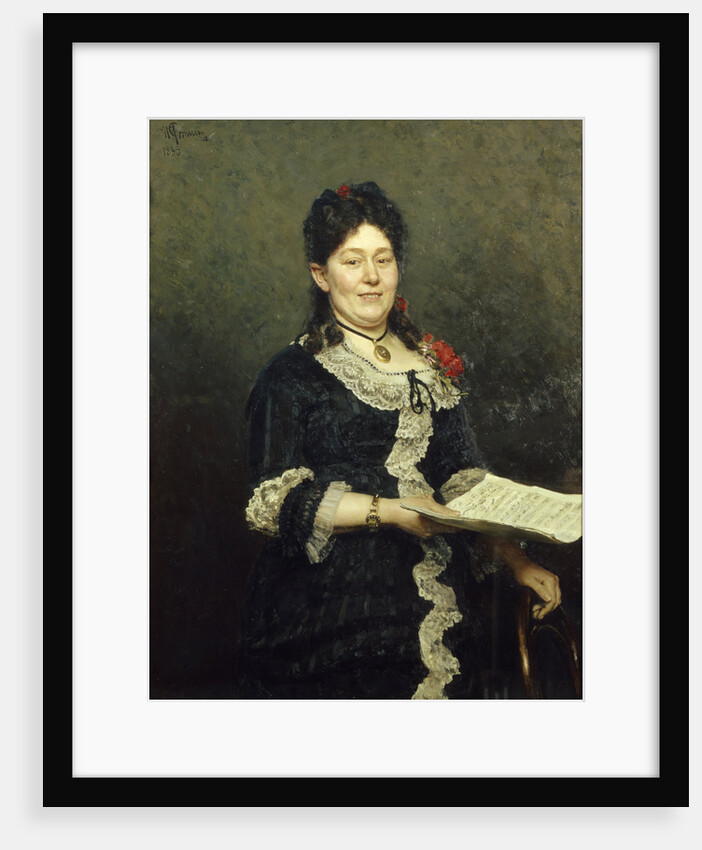 Portrait of the opera singer Alexandra Molas, 1883 by Ilya Yefimovich Repin