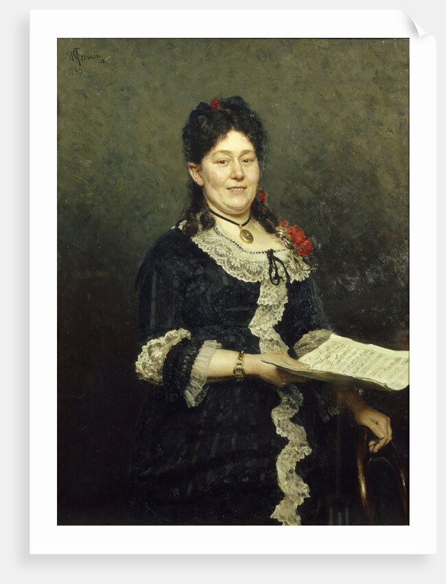 Portrait of the opera singer Alexandra Molas, 1883 by Ilya Yefimovich Repin