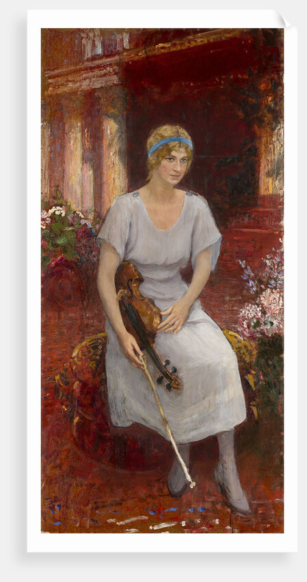 Portrait of the Violinist Cecilia Hansen, 1922 by Ilya Yefimovich Repin