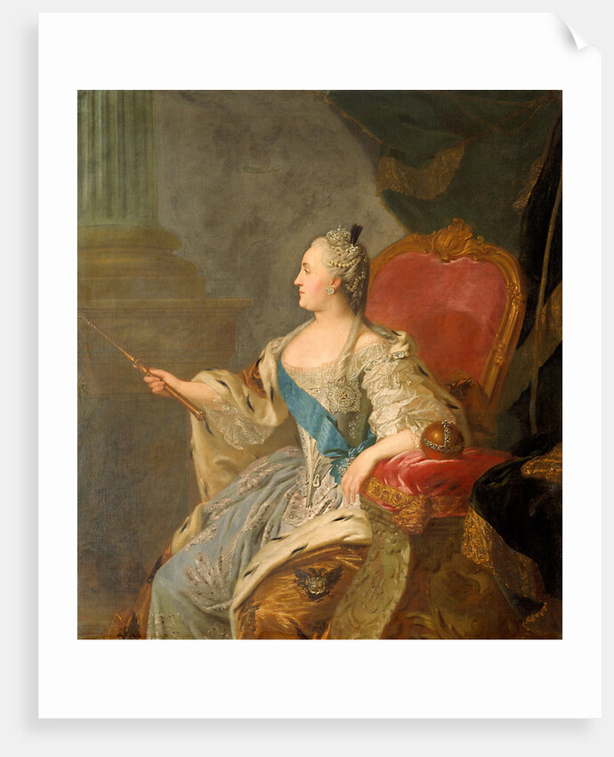 Portrait of Empress Catherine II, 1763 by Fyodor Stepanovich Rokotov