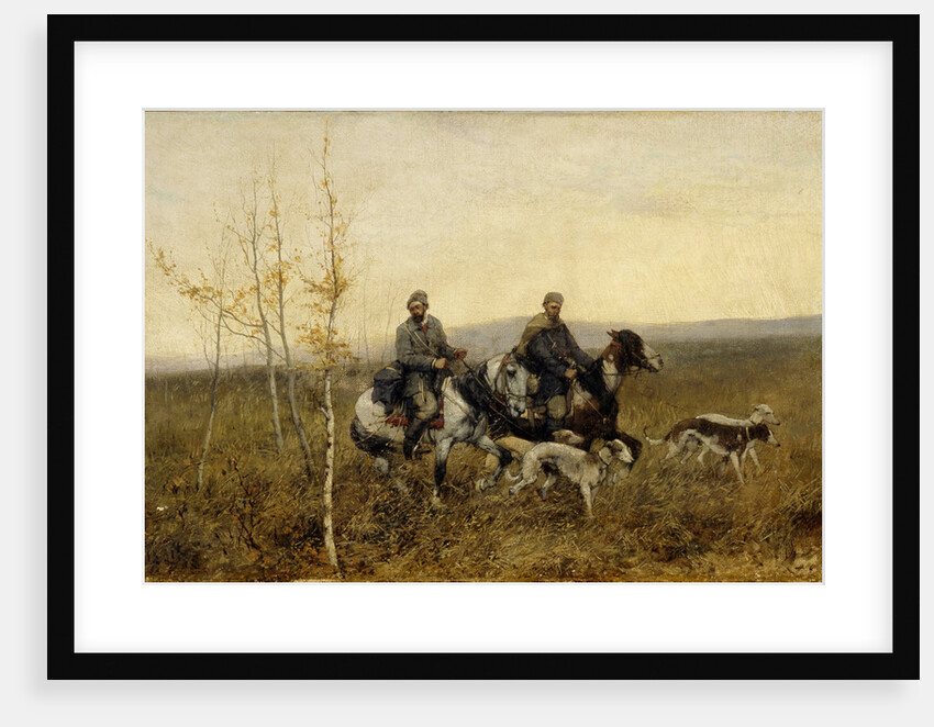 The Hunters, 1881 by Franz Roubaud