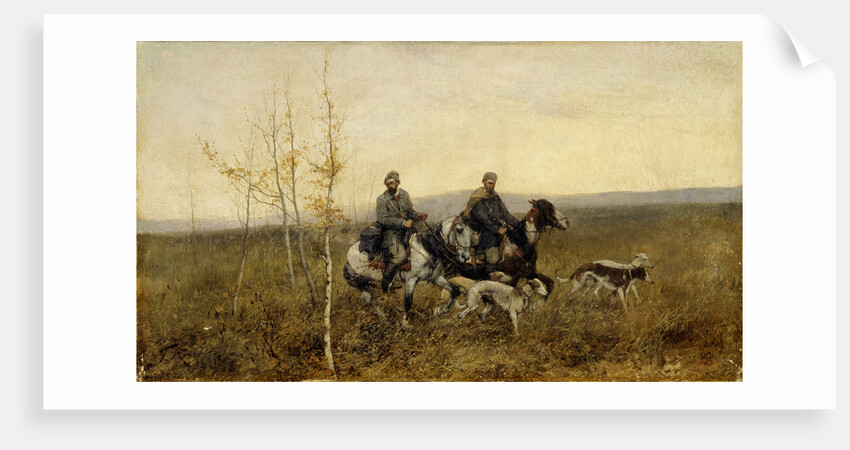 The Hunters, 1881 by Franz Roubaud