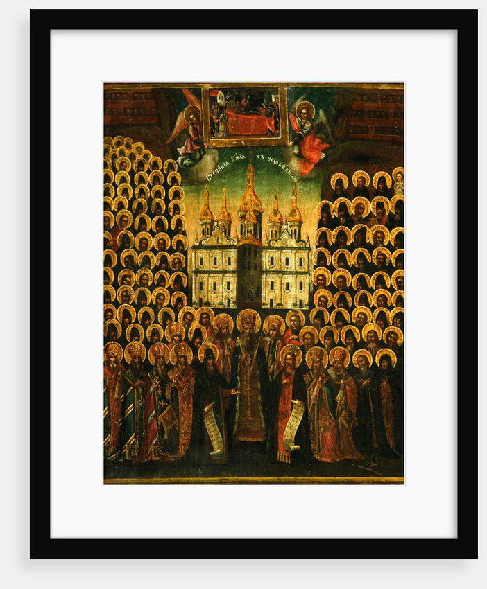The Synaxis of the Saints of the Kiev Caves, Second Half of the 18th cen by Russian icon